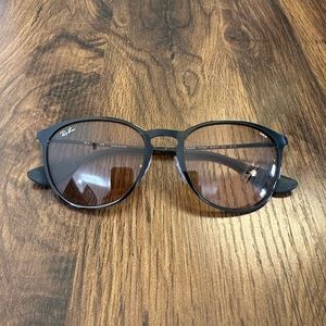Ray-Ban Sunglasses Erika Metal Evolve Black Frame Brown Photochromatic Lenses